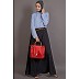 Burqa in two distinct part in Sky blue and black Burqa in two distinct part in Sky blue and black